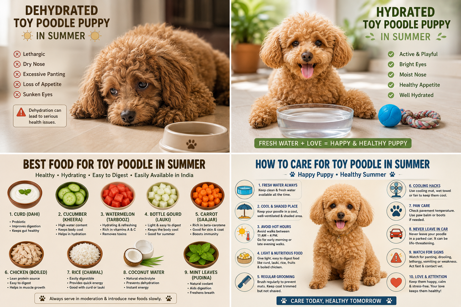 Beat the Heat! Summer Care Tips for Your Beloved Toy Poodle Puppy